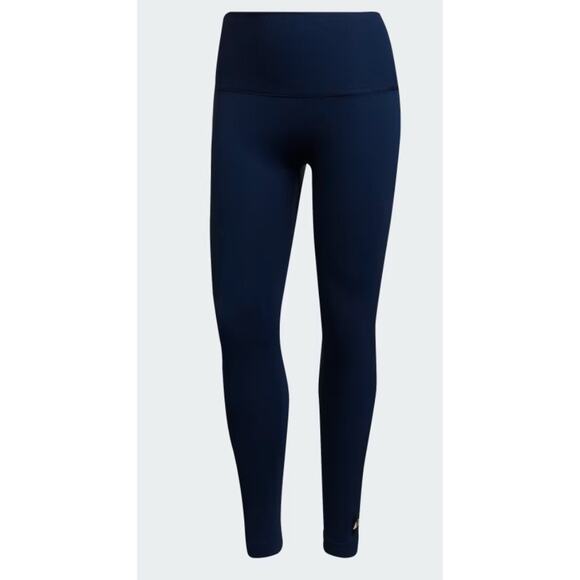 Adidas Women's Navy FORMOTION Sculpt Seamless Compression Leggings, Size L, EUC - Picture 1 of 7